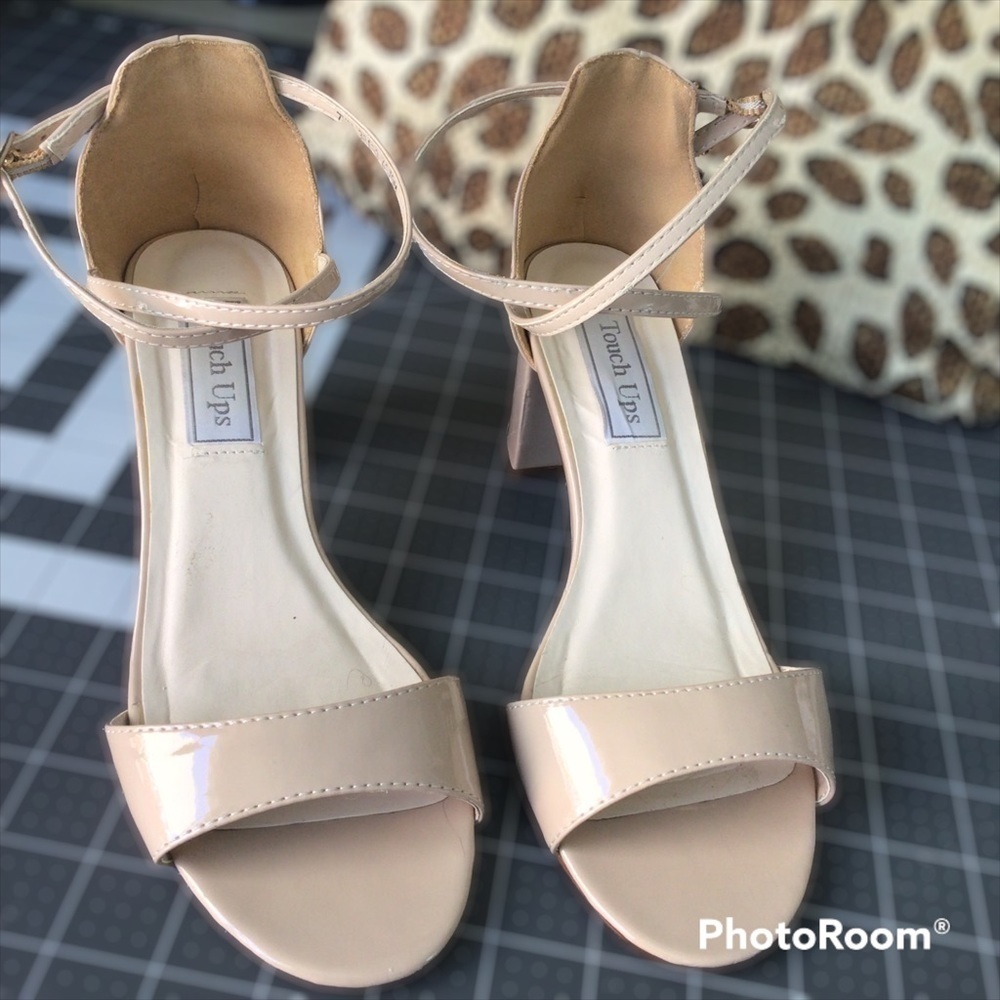 Summer Strappy Heel Peep Toe Sandals size 7.5